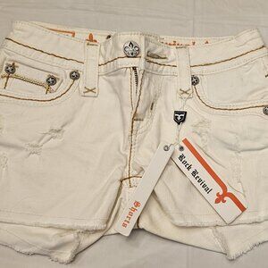 Rock Revival Flo Shorts - White size 26 NWT